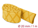 Delock Schrumpfschlauch X-Muster rutschfest 1 m x 20 mm gelb