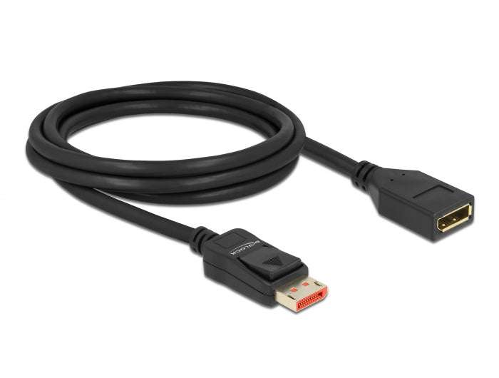 Delock DisplayPort Verlängerungskabel 8K 60 Hz 2 m