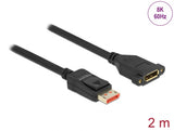 Delock DisplayPort Verlängerungskabel zum Einbau 8K 60 Hz 2 m