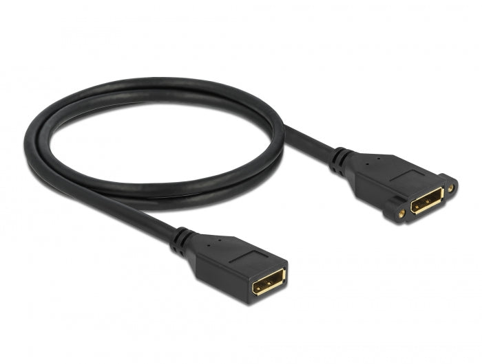 Delock DisplayPort 1.2 Kabel Buchse zu Buchse zum Einbau 4K 60 Hz 1 m
