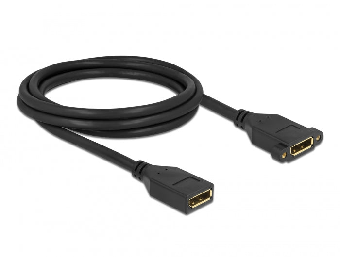 Delock DisplayPort 1.2 Kabel Buchse zu Buchse zum Einbau 4K 60 Hz 2 m