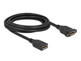 Delock DisplayPort 1.2 Kabel Buchse zu Buchse zum Einbau 4K 60 Hz 3 m