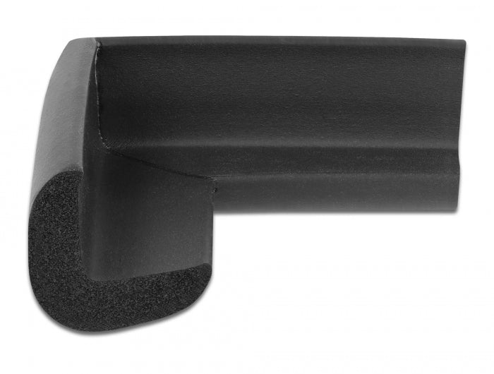 Delock Schaumstoff Kantenschutz selbstklebend 56 x 56 x 22 mm schwarz