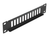 Delock 10″ LWL Patchpanel 12 Port für SC Duplex / LC Quad 1 HE schwarz