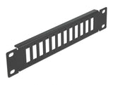 Delock 10″ LWL Patchpanel 12 Port für SC Duplex / LC Quad 1 HE schwarz