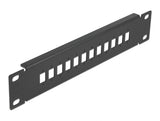 Delock 10″ LWL Patchpanel 12 Port für SC Simplex / LC Duplex 1 HE schwarz