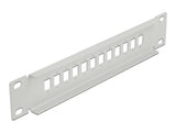 Delock 10″ LWL Patchpanel 12 Port für SC Simplex / LC Duplex 1 HE grau