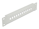Delock 10″ LWL Patchpanel 12 Port für SC Simplex / LC Duplex 1 HE grau