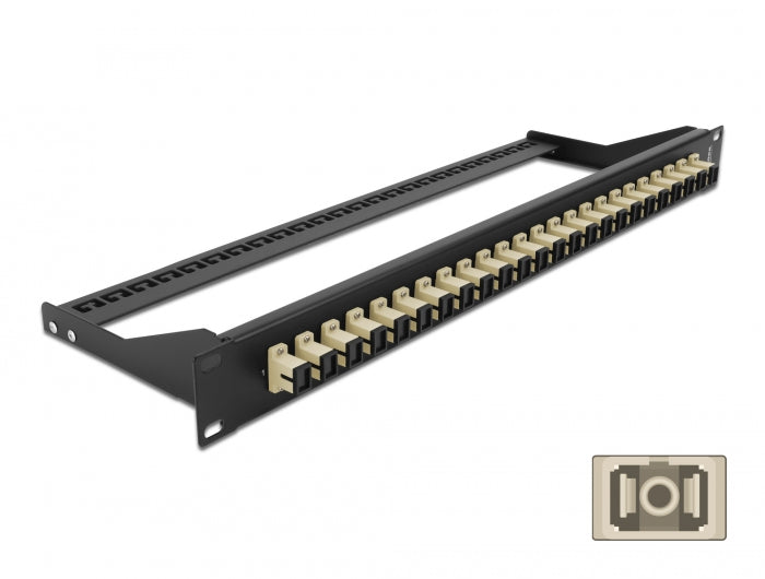 Delock 19″ LWL Patchpanel 24 Port SC Simplex beige