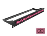 Delock 19″ LWL Patchpanel 24 Port SC Simplex violett