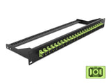Delock 19″ LWL Patchpanel 24 Port SC Simplex lindgrün