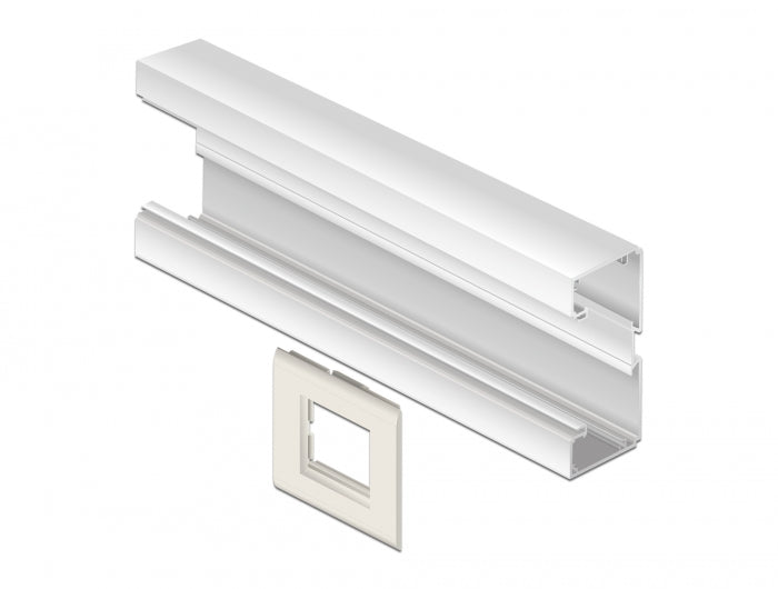 Delock Easy 45 Modulträger für Geräteeinbaukanal 85 x 80 mm