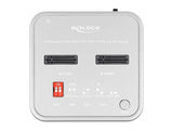 Delock Dockingstation für 1 x M.2 NVMe SSD + 1 x M.2 SATA SSD mit SD Express (SD 7.1) Card Reader und Klon Funktion