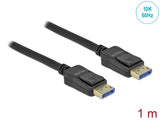 Delock DisplayPort Kabel 10K 60 Hz 54 Gbps Kunststoffgehäuse 1 m