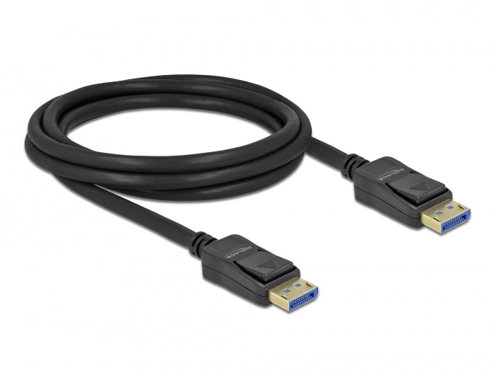 Delock DisplayPort Kabel 10K 60 Hz 54 Gbps Kunststoffgehäuse 2 m