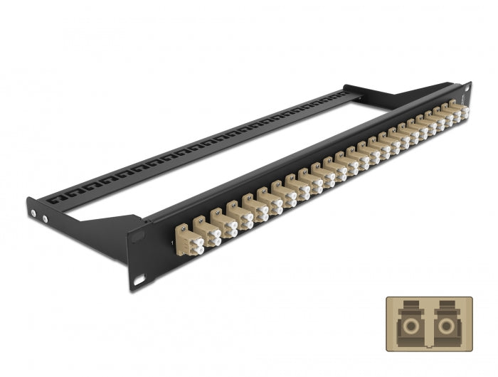 Delock 19″ LWL Patchpanel 24 Port LC Duplex beige
