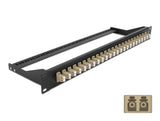 Delock 19″ LWL Patchpanel 24 Port LC Duplex beige