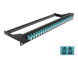 Delock 19″ LWL Patchpanel 24 Port LC Duplex aqua