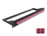 Delock 19″ LWL Patchpanel 24 Port LC Duplex violett