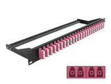 Delock 19″ LWL Patchpanel 24 Port LC Quad violett