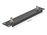 Delock 10″ Panel mit 2 x BNC Buchse 1 HE schwarz