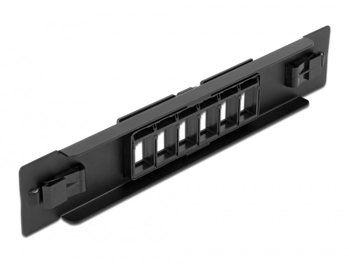 Delock 10″ Keystone Patchpanel 6 Port werkzeugfrei