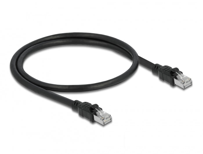 Delock Netzwerkkabel RJ45 Cat.6A F/UTP mit innerem Metallmantel 0,5 m