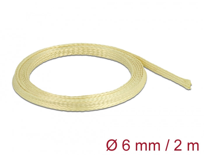 Delock Geflechtschlauch aus Aramid Fasern 2 m x 6 mm