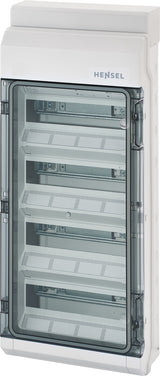 HENSEL Automatengehäuse AP 4x12TE Kst KV 9448 IP65 295x708x129mm ET93mm