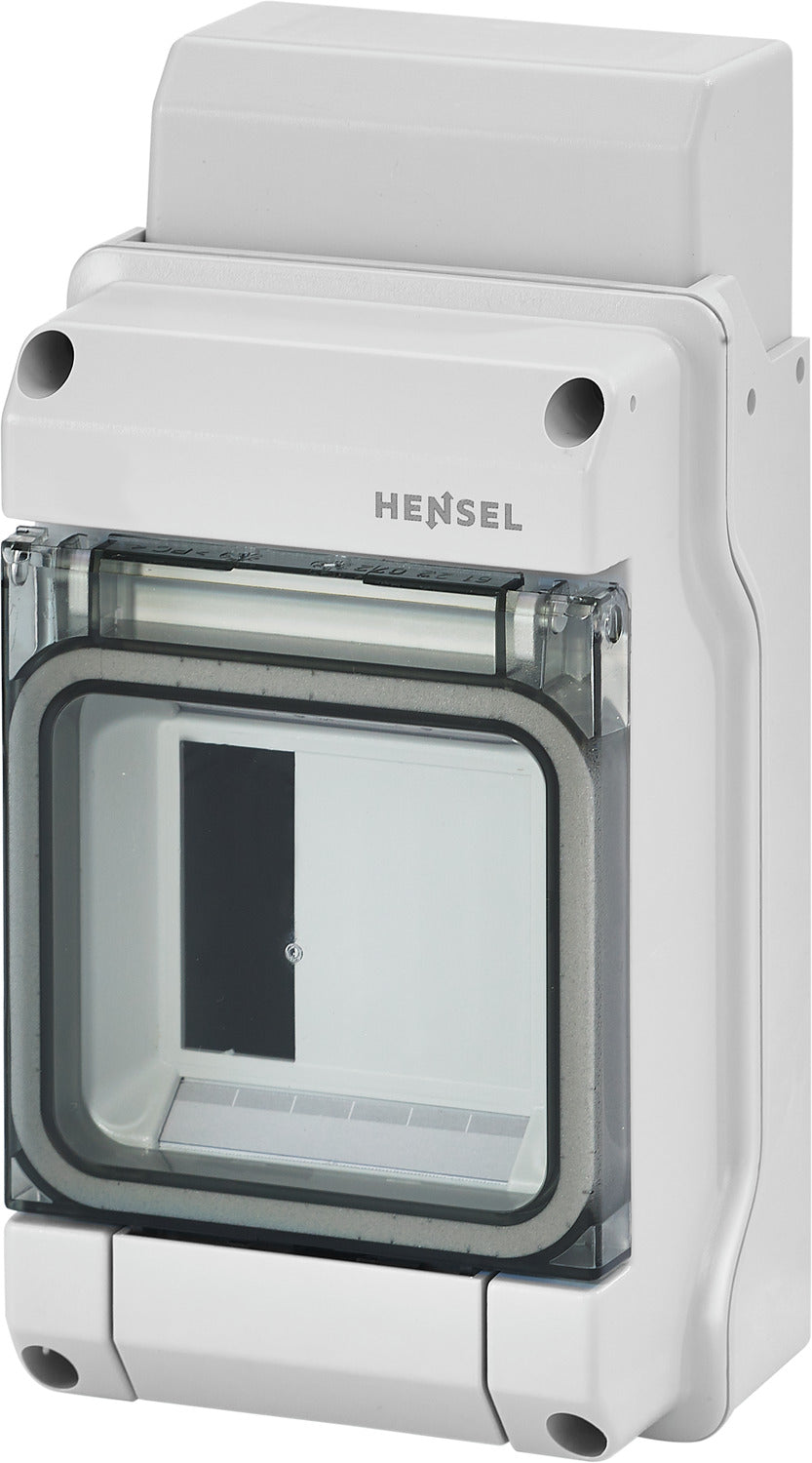 HENSEL Automatengehäuse AP 1x3TE Kst KV 9103 IP65 102x197x92mm ET72mm