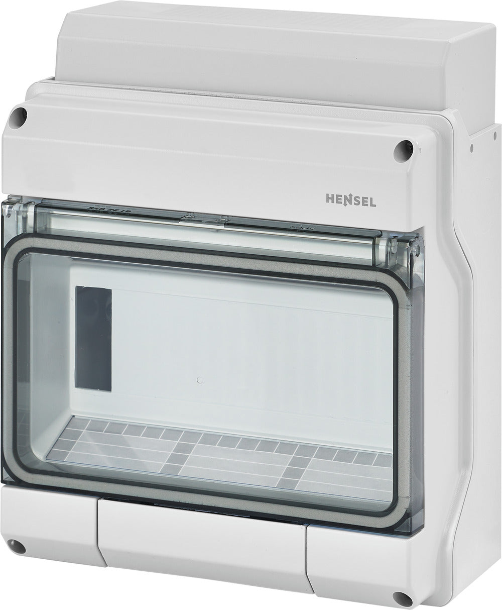 HENSEL Automatengehäuse AP 1x9TE Kst KV 9109 IP65 200x238x111mm ET93mm