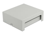 Delock Keystone Patchpanel 6 Port grau