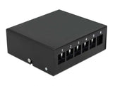 Delock Keystone Patchpanel 6 Port schwarz