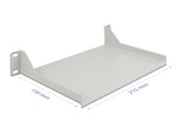 Delock 10″ Fachboden für Netzwerkschrank 1 HE grau