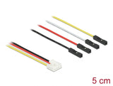 Delock Conversion IOT Grove Kabel 4 Pin Stecker zu 4 x Jumper Buchse 5 cm