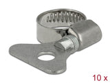 Delock Schlauchschelle mit Flügelmutter 13 - 19 mm 10 Stück Metall