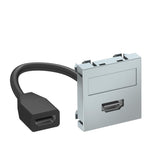 BETTERMANN Einsatz HDMI 1f alu Klemmbef MTG-HD F AL1 m.Beschr.Feld