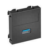 BETTERMANN Einsatz USB 1f gr Schraubbef MTG-U3A S SWGR1 m.Aufdr m.Beschr.Feld