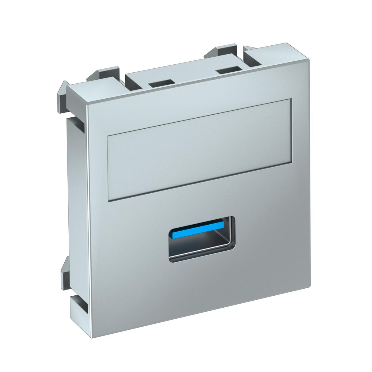 BETTERMANN Einsatz USB 1f alu Schraubbef MTG-U3A S AL1 m.Aufdr m.Beschr.Feld
