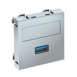 BETTERMANN Einsatz USB 1f alu Schraubbef MTG-U3A S AL1 m.Aufdr m.Beschr.Feld