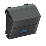 BETTERMANN Einsatz USB 1f gr Schraubbef MTS-U3A S SWGR1 m.Aufdr m.Beschr.Feld