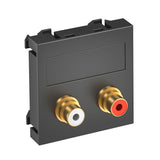 BETTERMANN Einsatz Cinch 2f gr Klemmbef MTG-2R F SWGR1 m.Beschr.Feld