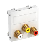 BETTERMANN Einsatz Cinch/Video 3f rws MTG-12R F RW1 Klemmbef m.Beschr.Feld