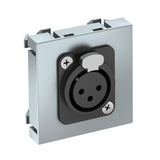 BETTERMANN Einsatz XLR 1f alu Klemmbef MTG-X3F L AL1 ohne Beschriftungsfeld