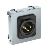 BETTERMANN Einsatz XLR 1f alu Klemmbef MTG-X3M S AL1 ohne Beschriftungsfeld