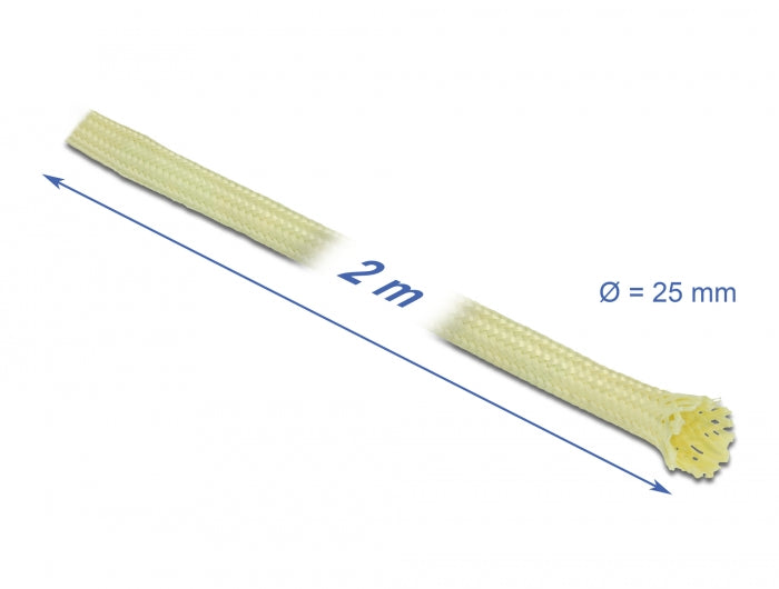 Delock Geflechtschlauch aus Aramid Fasern 2 m x 25 mm