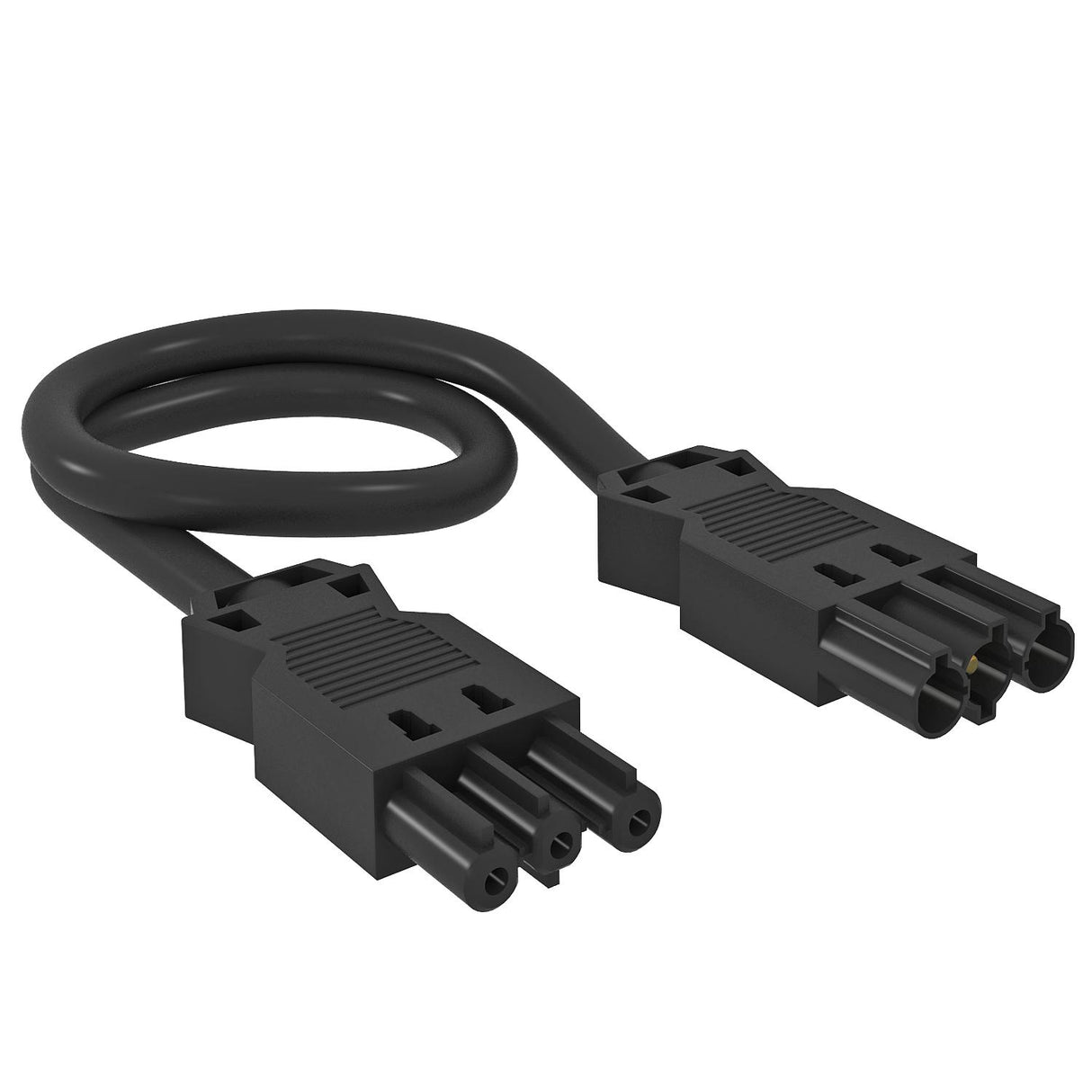 BETTERMANN Verbindungskabel 3p H05VV-F VL-3Q2.5 1 SW 2,5qmm L1000mm sw