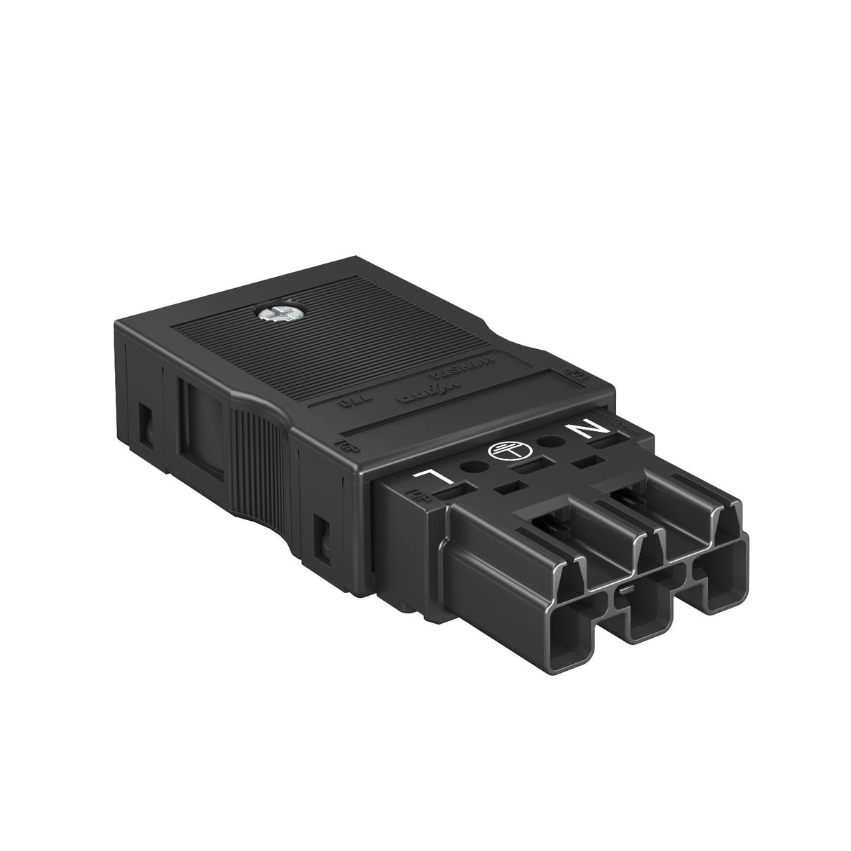 BETTERMANN Gerätestecker 3p ger 250V 25A ST-WIN 3P SW Einb/steck 4qmm hfr
