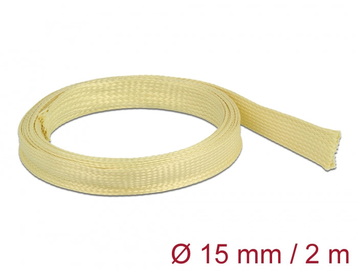 Delock Geflechtschlauch aus Aramid Fasern 2 m x 15 mm