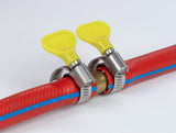 Delock Schlauchschelle mit Flügelmutter 13 - 19 mm 10 Stück gelb
